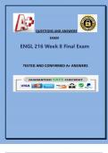 ENGL 216 Week 8 Final Exam