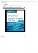 Test Bank for Brunner & Suddarth's Textbook of Medical-Surgical Nursing&comma; 15th Edition &lpar;Hinkle&comma; 2022&rpar;&comma; All Chapters &lpar;Answers With Rationales&rpar;