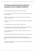GC General Chairside Exam Review questions with complete solutions
