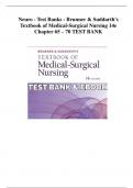 Neuro - Test Banks - Brunner & Suddarth's  Textbook of Medical-Surgical Nursing 14e  Chapter 65 &ndash; 70 TEST BANK