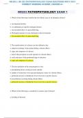 NR-283: | NR 283 PATHOPHYSIOLOGY EXAM 1L QUESTIONS WITH 100% CORRECT MARKING SCHEME | GRADED A+