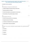  NR-283: | NR 283 PATHOPHYSIOLOGY MODULE TEST 2 QUESTIONS WITH 100% SOLVED SOLUTIONS| VERIFIED ANSWERS