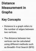 Distance Measurement in Graphs