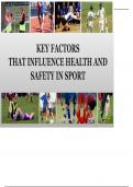 Key Factors that influence health and safety in sport, Level 3 BTEC Sport