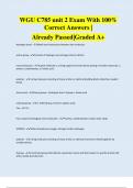 WGU C785 unit 2 Exam With 100&percnt; Correct Answers &vert; Already Passed&vert;Graded A&plus;