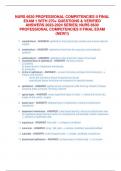 NURS 6630 PROFESSIONAL COMPETENCIES II FINAL  EXAM 1 WITH 270+ QUESTIONS & VERIFIED  ANSWERS 2023-2024 SERIES| NURS 6630  PROFESSIONAL COMPETENCIES II FINAL EXAM  (NEW!!)