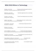   WGU D333 Ethics in Technology Latest Update 2024 Graded A&plus;&period;
