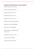 hondro Nurs 185 exam 1 correct answer&vert;100&percnt; verified