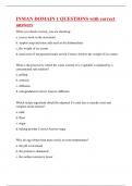 INMAN DOMAIN 1 QUESTIONS with correct answers&vert;100&percnt; verified &vert;82 pages