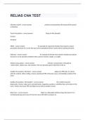  RELIAS CNA TEST Exam Questions And Answers Sheet 2024.