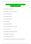 PVL TOP Exam Questions and 100&percnt;  CORRECT Answers