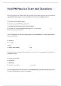 Hesi PN Practice Exam and Questions A+ Graded (100%Guaranteed)Full Copy.