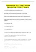 Spectrum Field Tech UPDATED Exam Questions And CORRECT Answers