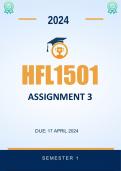 HFL1501 Assignment 3 2024