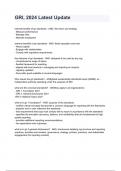 GRI&comma; 2024&sol;2025 Latest Update &lpar;100&percnt; verified solutions&rpar; graded A&plus;