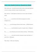 Intro into Health Science Questions Bank