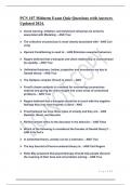 PCN 107 Midterm Exam Quiz Questions with Answers Updated 2024.