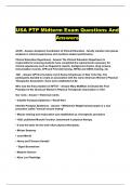 USA PTP Midterm Exam Questions And Answers