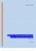 WGU C955 - PA Exam Actual Questions and Answers Updated 2024;(Scored 100%)