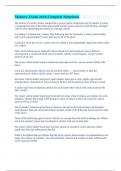 Mastery Exam &lpar;with Complete Solutions&rpar;