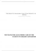 Alexanders Care of the Patient in Surgery 16th Edition