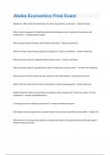Abeka Economics Final Exam Questions With 100&percnt; Solved Solutions&excl;&excl;