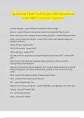Spectrum Field Tech Exam 2024 Questions with 100&percnt; Correct Answers