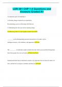 LDR 301 CHP 1-4 Questions and  Answers Graded A+
