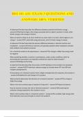 BIO 181 ASU EXAM 3 QUESTIONS AND ANSWERS 100&percnt; VERIFIED