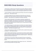 D220 WGU Exam Questions and Answers Newest Updated and Verified&lpar;A&plus; GRADED &rpar;