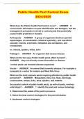 Public Health Pest Control Exam 2024&sol;2025
