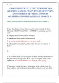 ABMDI REGISTRY 2 LATEST VERSIONS 2024 (VERSION A AND B) COMPLETE 400 QUESTIONS AND CORRECT DETAILED ANSWERS (VERIFIED ANSWERS) |ALREADY GRADED A+   