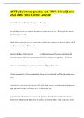 ASCP phlebotomy practice test &vert; 100&percnt; Solved&vert; Latest 2024 With 100&percnt; Correct Answers