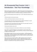 3A Ornamental Pest Control&colon; Unit 1&period; Introduction - Test Your Knowledge 2024&sol;2025 &lpar;100&percnt; verified solutions&rpar; graded A&plus;