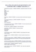 ISSA CPR AND AED EXAM QUESTIONS AND  ANSWERS 100&percnt; CORRECT&lpar;RATED A&plus;&rpar;