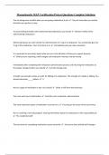 Massachusetts MAP Certification Pretest Questions Complete Solutions