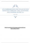 ATI COMPREHENSIVE EXIT EXAM 2023/2024 WITH NGN COMPLETE (1000+) QUESTIONS AND ANSWERS (RATED A+)