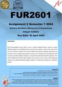 FUR2601 Assignment 2 (COMPLETE ANSWERS) Semester 1 2024  - DUE 30 April 2024 