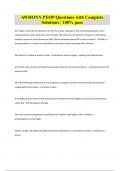 AWHONN Perinatal Nursing Item Bank Questions &vert;multiple choice questions only&vert; with Complete Solutions &vert; 100&percnt; pass