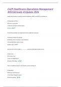 C429 Healthcare Operations Management WGUAlready AUpdate 2024