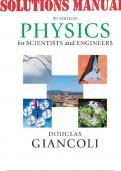 SOLUTIONS MANUAL for Physics for Scientists & Engineers with Modern Physics 5th Edition by Douglas C. Giancoli.