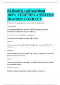 NJ Health and Accident 100% VERIFIED ANSWERS  2024/2025 CORRECT