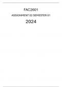 FAC2601 - Semester 01 2024 (Assignment -02) 