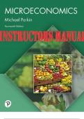 INSTRUCTORS' MANUAL Microeconomics 14th Edition by Michael Parkin.