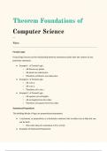 Theorem Foundations of Computer Science