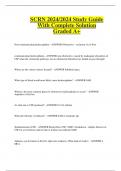 SCRN 2024&sol;2024 Study Guide  With Complete Solution Graded A&plus;