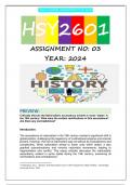 HSY2601 S1 ASSIGNMENT 3 2024 (FULL ANSWERS)