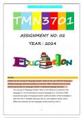 TMN3701 S1  ASSIGNMENT 2 2024 (FULL ANSWERS)