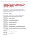 VIrginia DPOR Tattoo Regulations &vert; For Permanent Makeup Tattoo &vert; Updated 2024&sol;25 &vert; RATED A&plus;