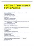 bundle for CSIT 2023 Exam Questions with Correct Answers//CSIT 101 Exam Questions with All Correct Answers